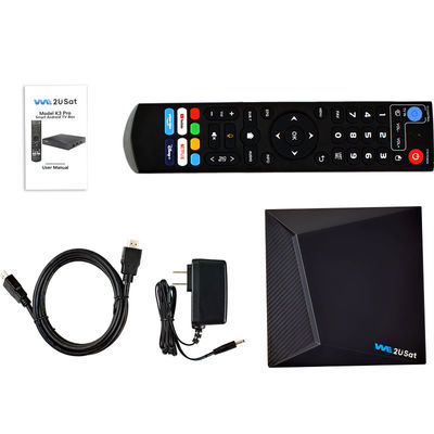Android IPTV Box noir K3 Pro Boîte de diffusion en continu OTT Boîte à vie IPTV Smart Box